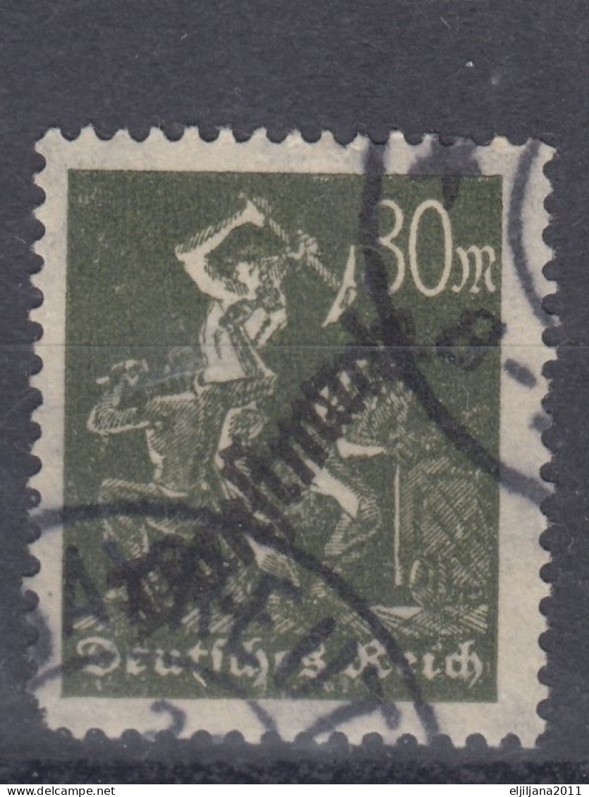 ⁕ Germany, Deutsches Reich 1923 ⁕ Dienstmarke 30 M. Mi.76 - Official Stamps, Overprint  ⁕ 1v Used - Servizio