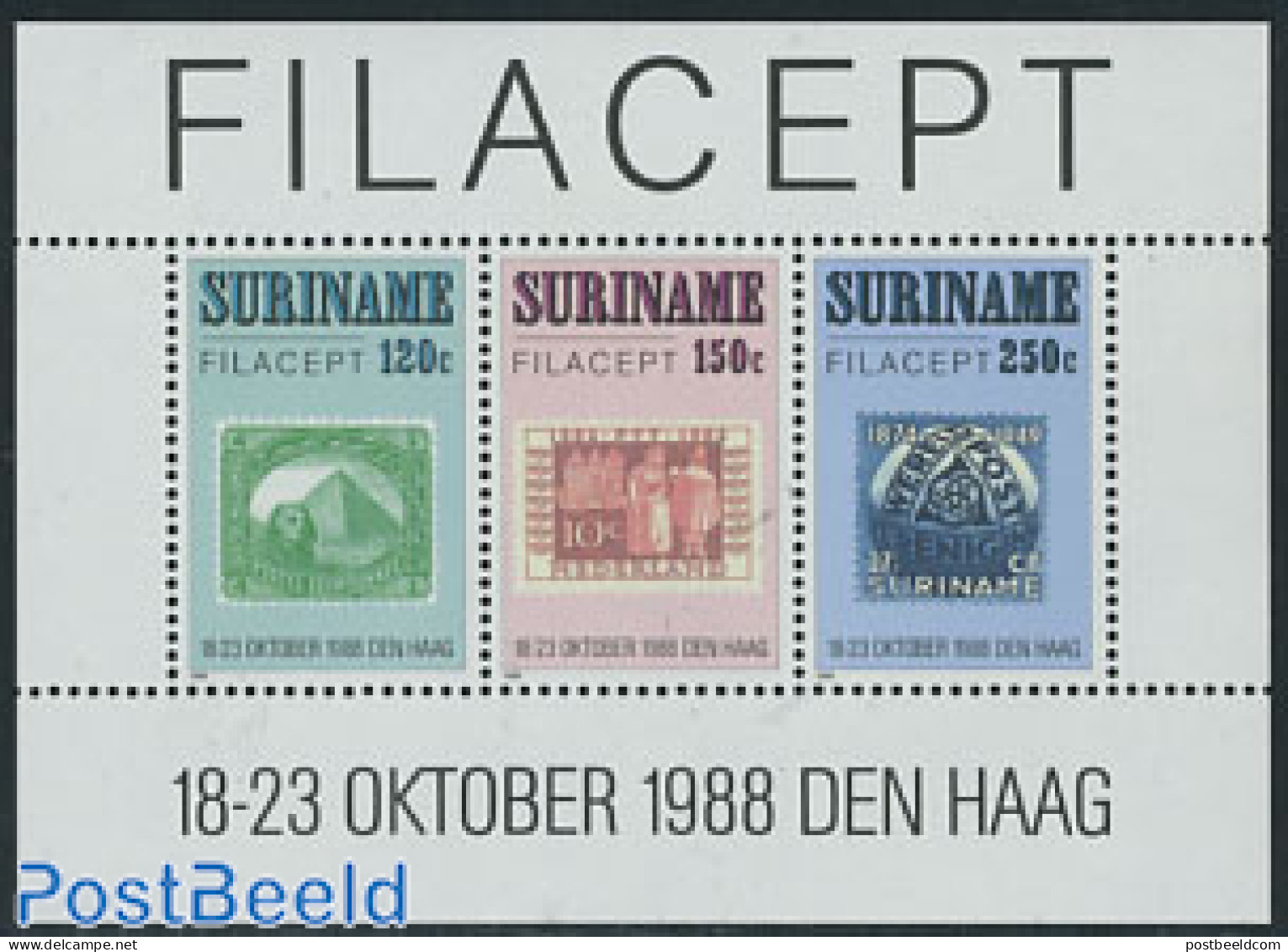 Suriname, Republic 1988 Filacept S/s, Mint NH - Suriname