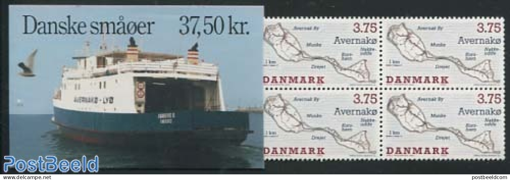 Denmark 1995 Islands Booklet, Mint NH, Various - Stamp Booklets - Maps - Unused Stamps