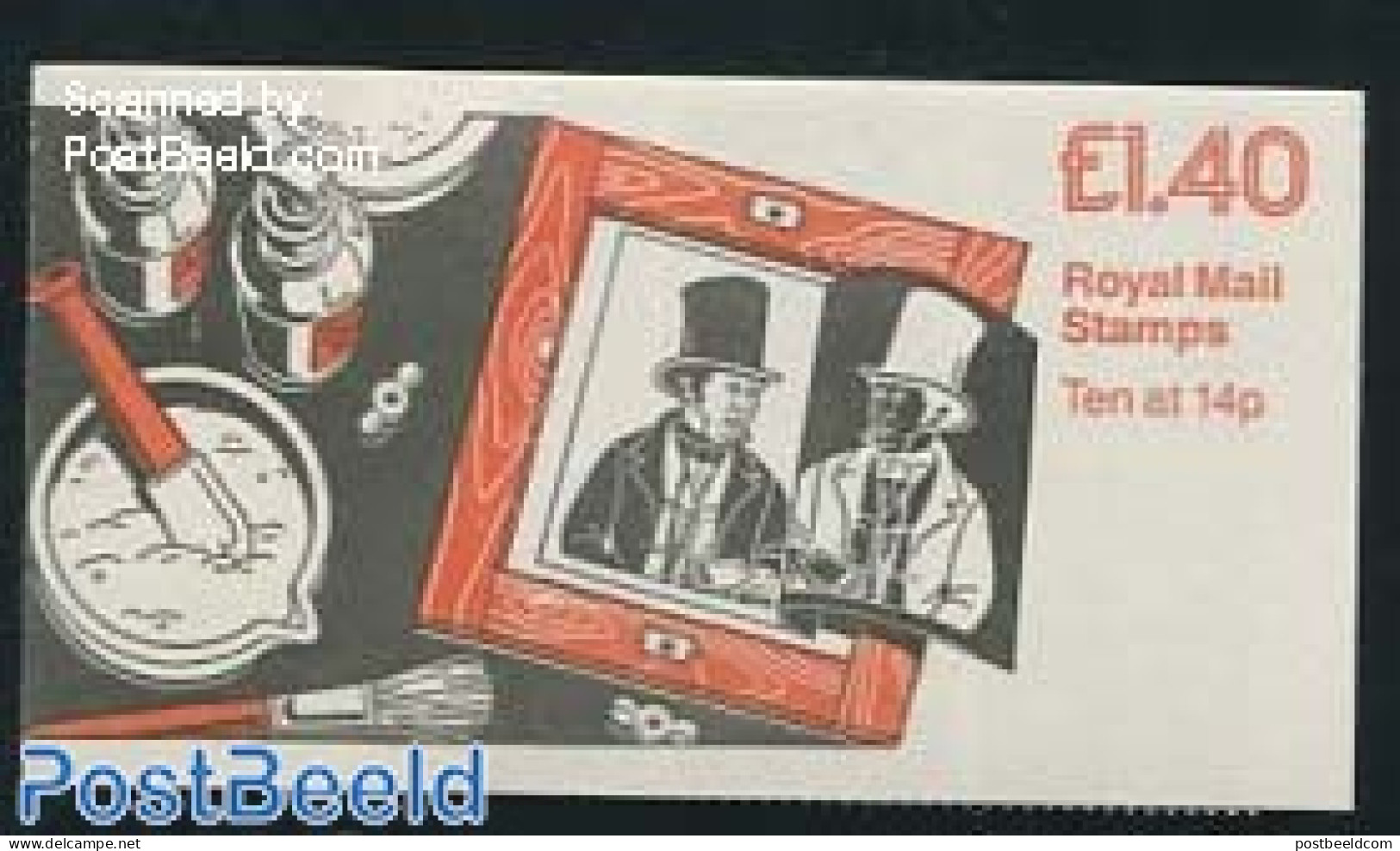 Great Britain 1989 Definitives Booklet, William Henry Fox Talbot, Selvedge At Left, Mint NH - Ungebraucht