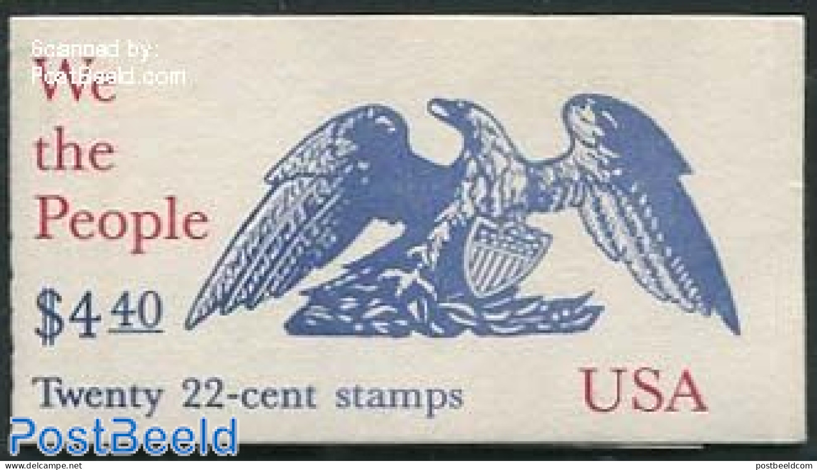 United States Of America 1987 We The People Booklet, Mint NH, Stamp Booklets - Nuovi