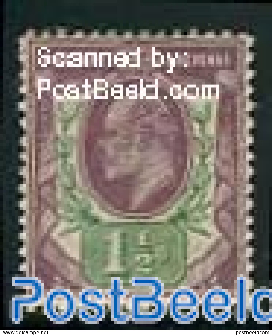 Great Britain 1902 1.5p, Stamp Out Of Set, Unused (hinged) - Nuovi