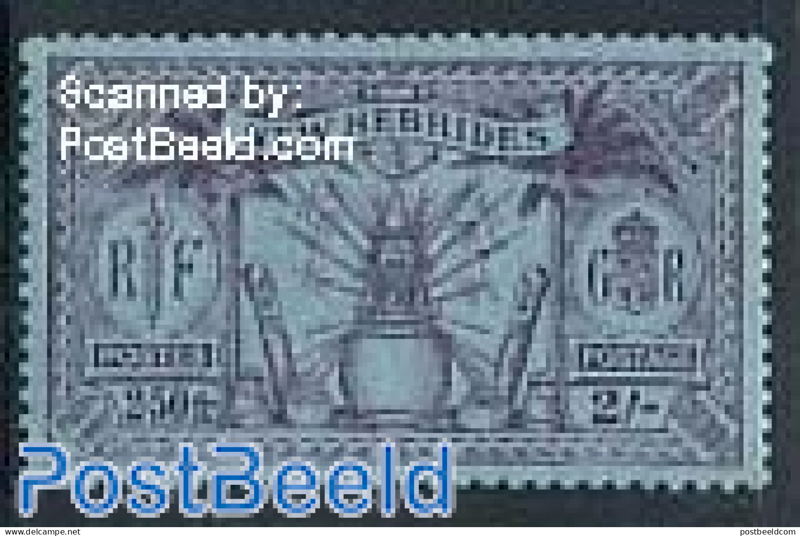 New Hebrides 1925 2Sh = 2.50Fr, Stamp Out Of Set, Unused (hinged) - Unused Stamps