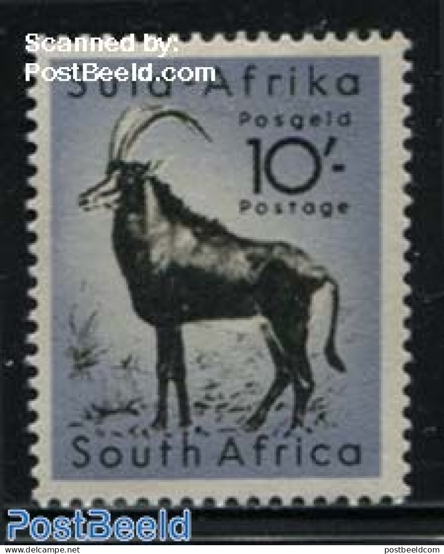 South Africa 1954 10Sh, Stamp Out Of Set, Mint NH, Nature - Animals (others & Mixed) - Wild Mammals - Unused Stamps