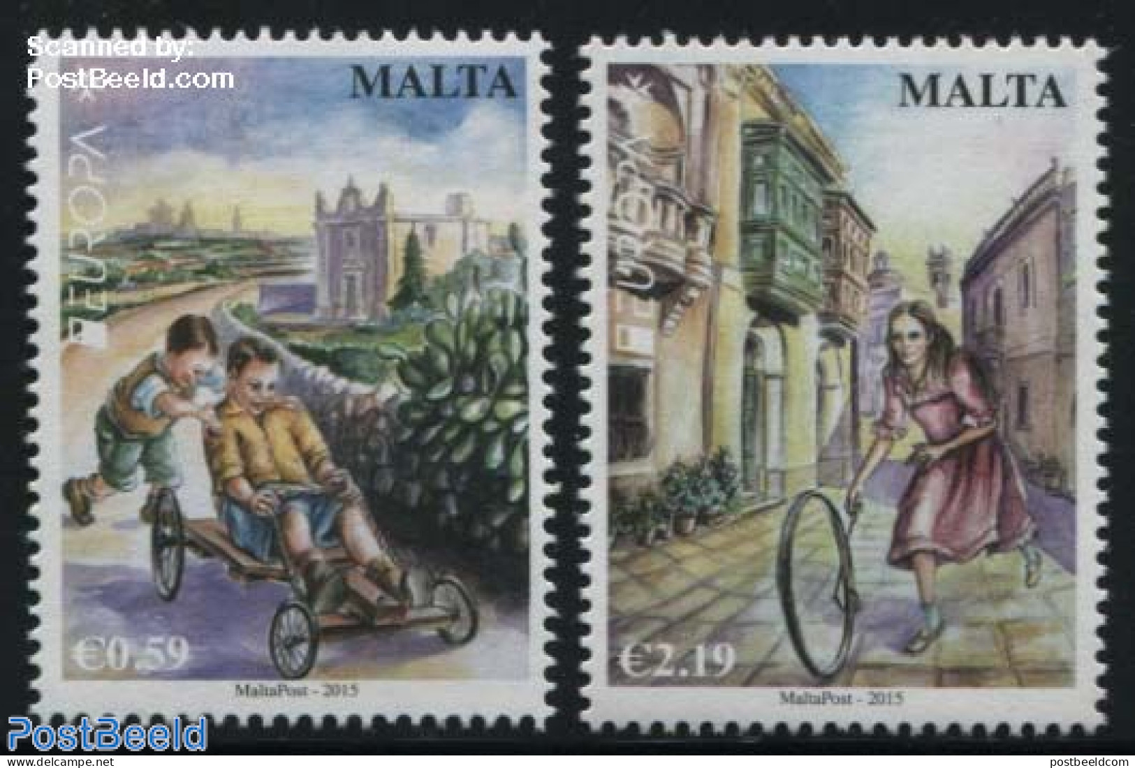 Malta 2015 Europa, Old Toys 2v, Mint NH, History - Various - Europa (cept) - Toys & Children's Games - Malta