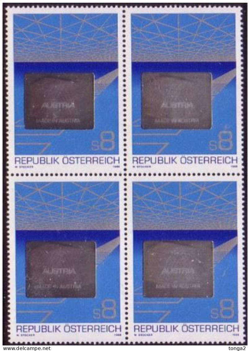 Austria 1988 Hologram Block Of 4 MNH - Unusual - Hologrammen