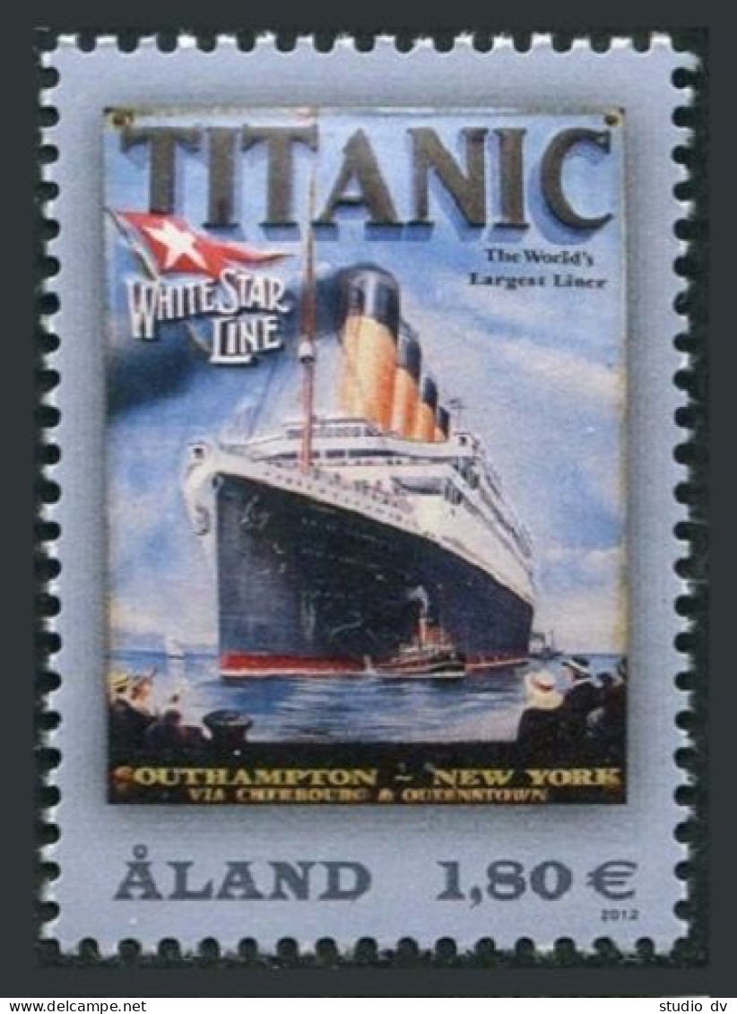 Finland-Aland  328, MNH The Sinking Of The Titanic, Centenary, 2012. - Aland