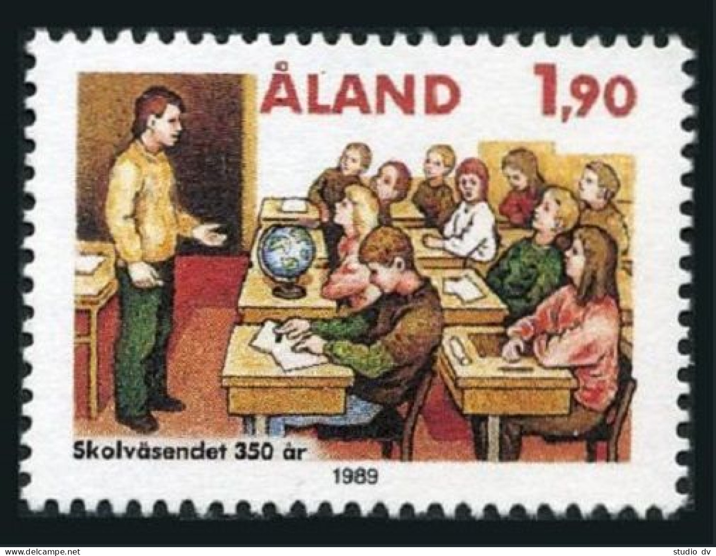 Finland-Aland 57,MNH.Michel 36. Educational System,350th Ann.1989. - Aland