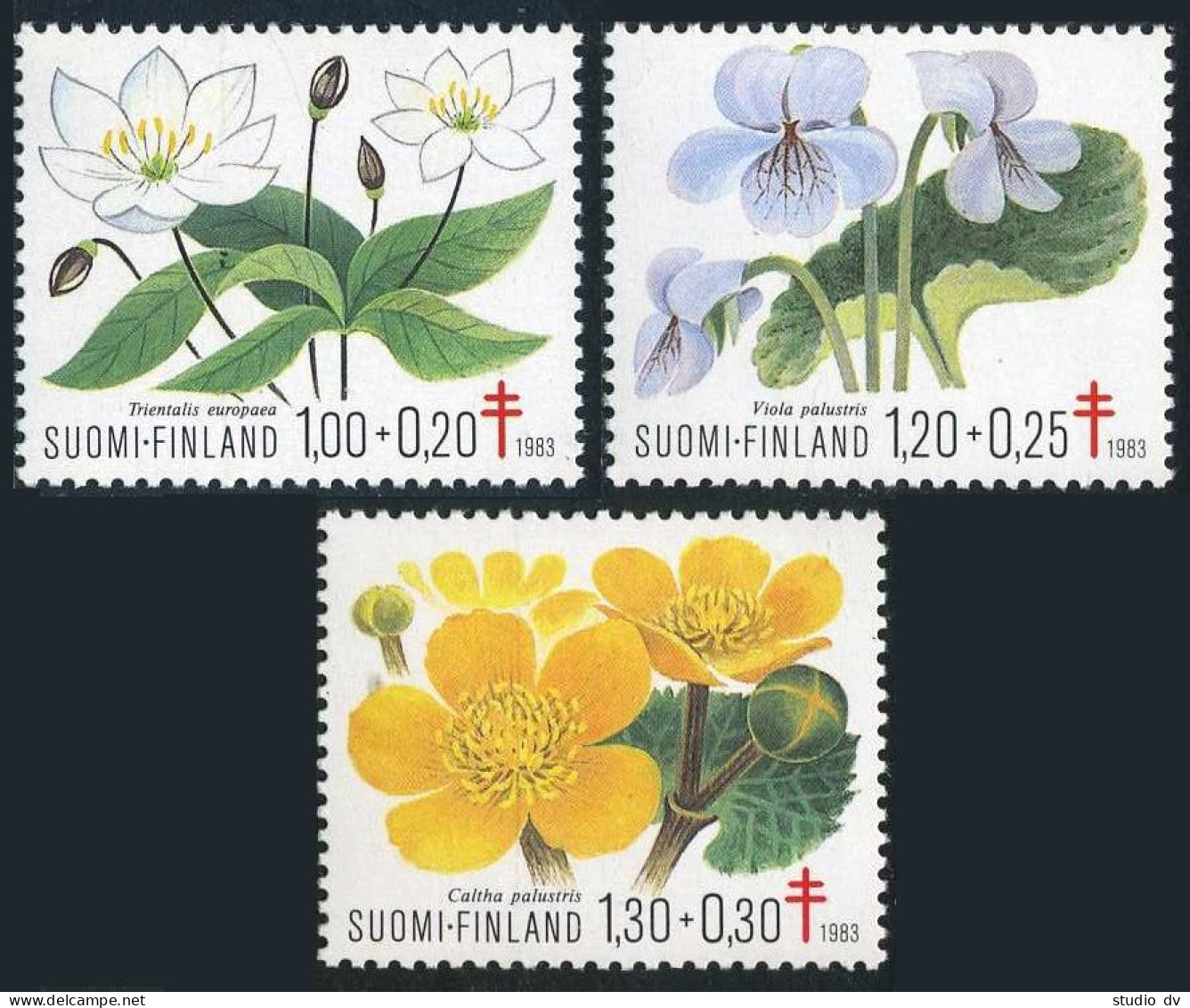 Finland B230-B232, MNH. Michel 932-934. Forest And Wetland Plants, 1983. - Neufs