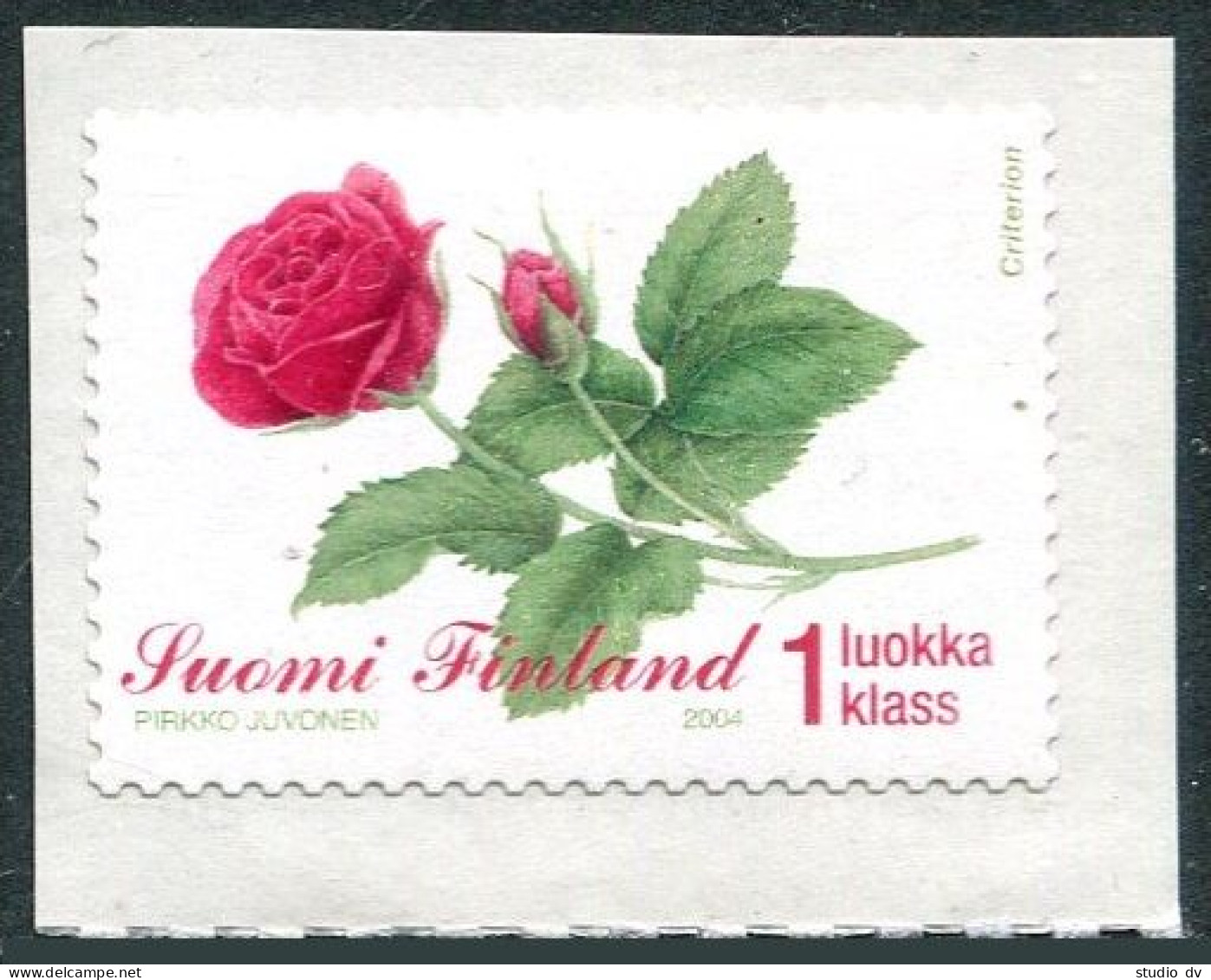Finland 1208 Self-adhesive, MNH. Rose, 2004. - Unused Stamps