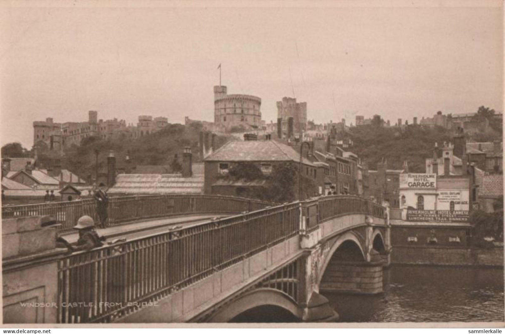 58609 - Grossbritannien - Windsor - Castle From Bridge - Ca. 1935 - Windsor Castle