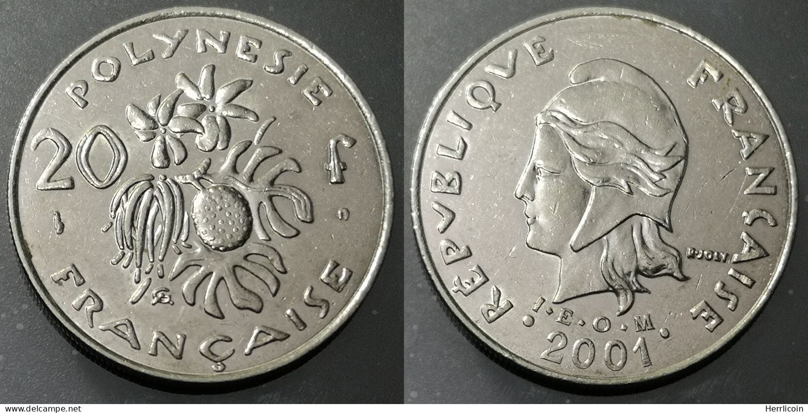 Monnaie Polynésie Française - 2001  - 20 Francs IEOM - Polinesia Francesa
