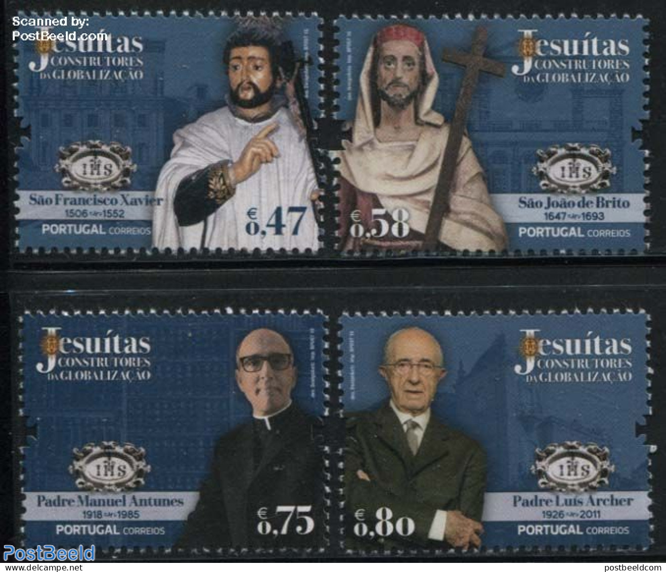 Portugal 2016 Jesuits 4v, Mint NH, Religion - Religion - Unused Stamps