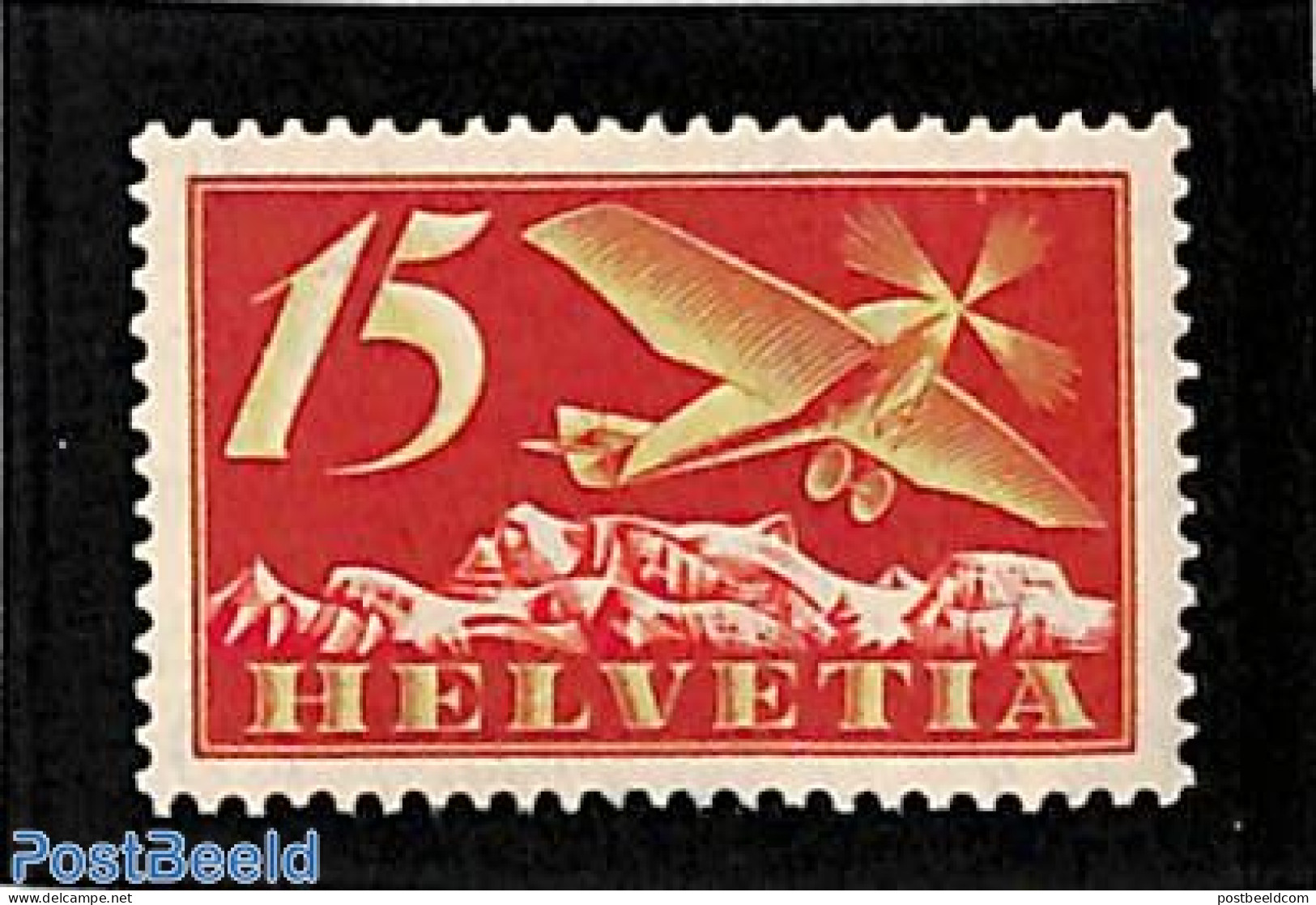 Switzerland 1923 15c, Stamp Out Of Set, Mint NH, Transport - Aircraft & Aviation - Nuovi