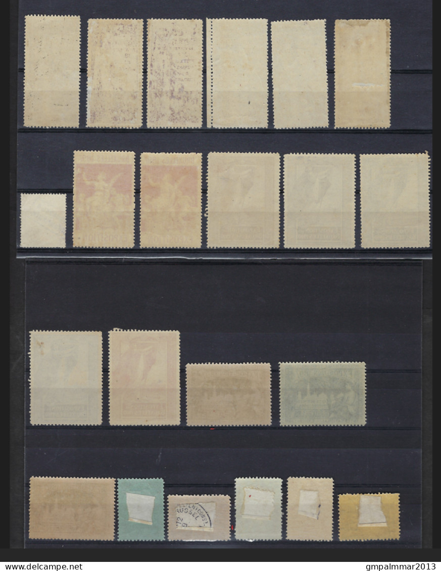 Lot Met Tentoonstellingszegels (waarbij ** MNH) En Zegels Voor De Verminkten , Details En Staat Zie 6 Scans ! LOT 235 - 1894-1896 Exhibitions