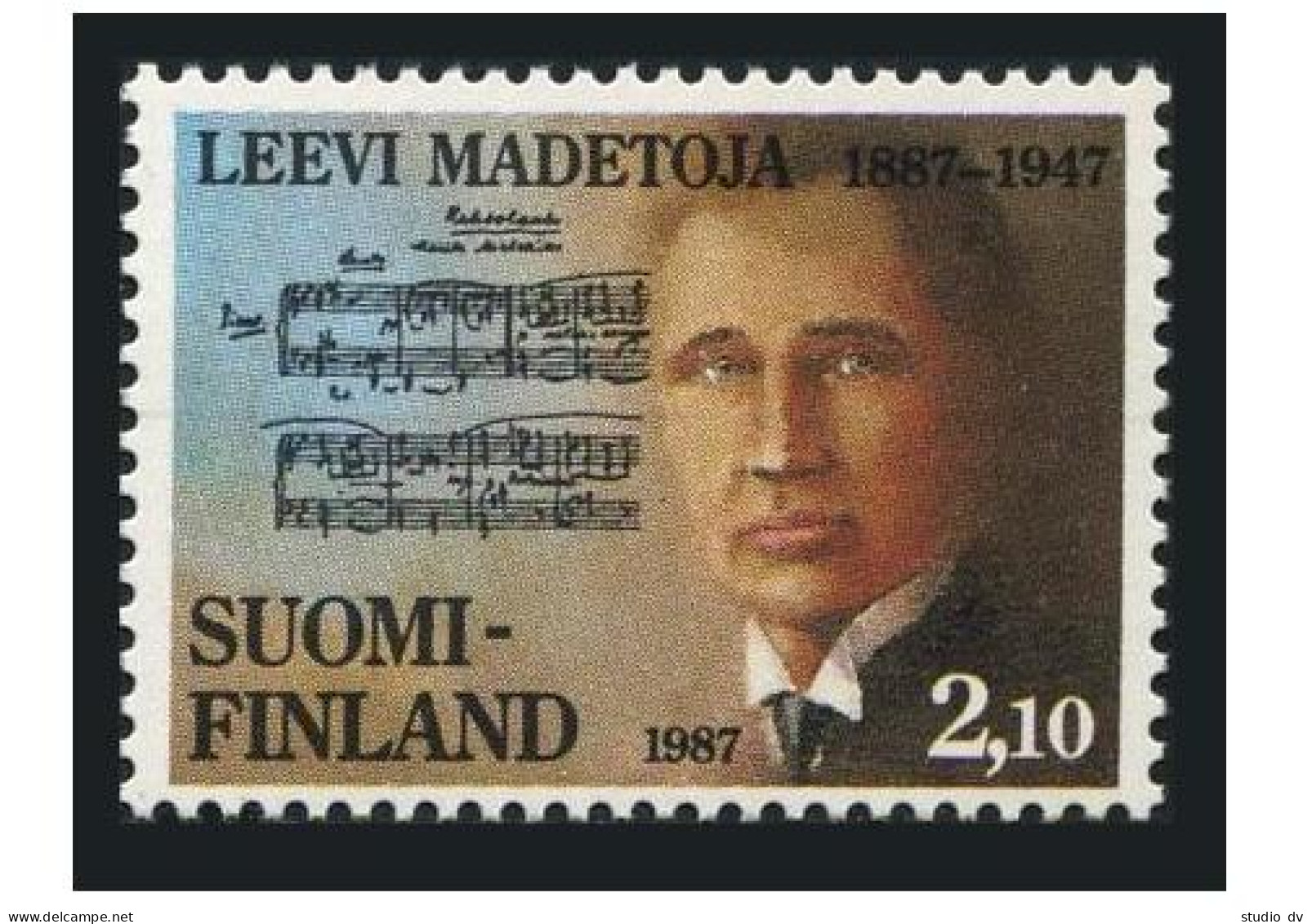 Finland 751, MNH. Michel 1014. Leevi Madetoja, Composer, 1987. - Unused Stamps