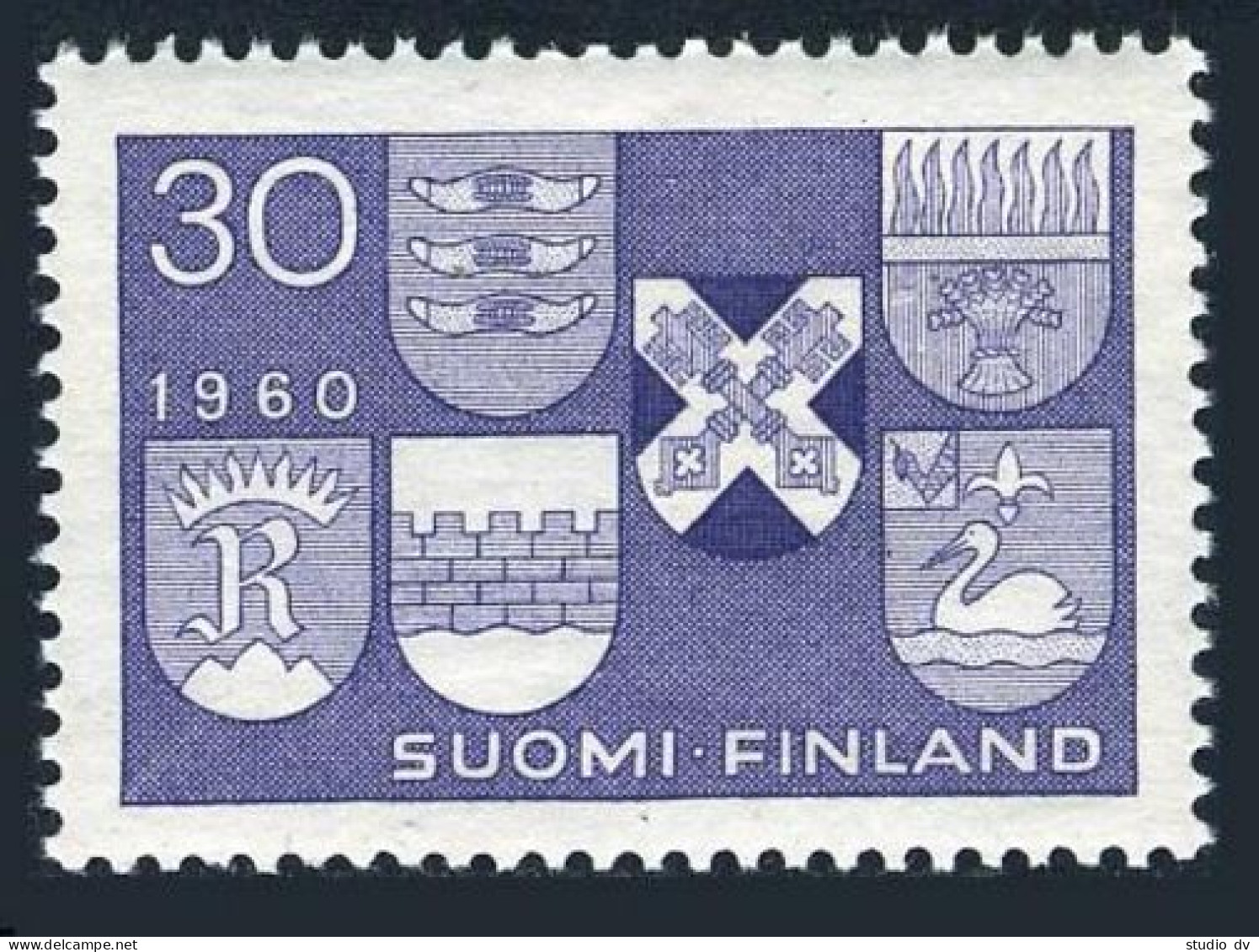 Finland 366, MNH. Mi 515. New Towns,1960. Hyvinkaa,Kouvola,Riihimaki,Rovaniemi,  - Ungebraucht