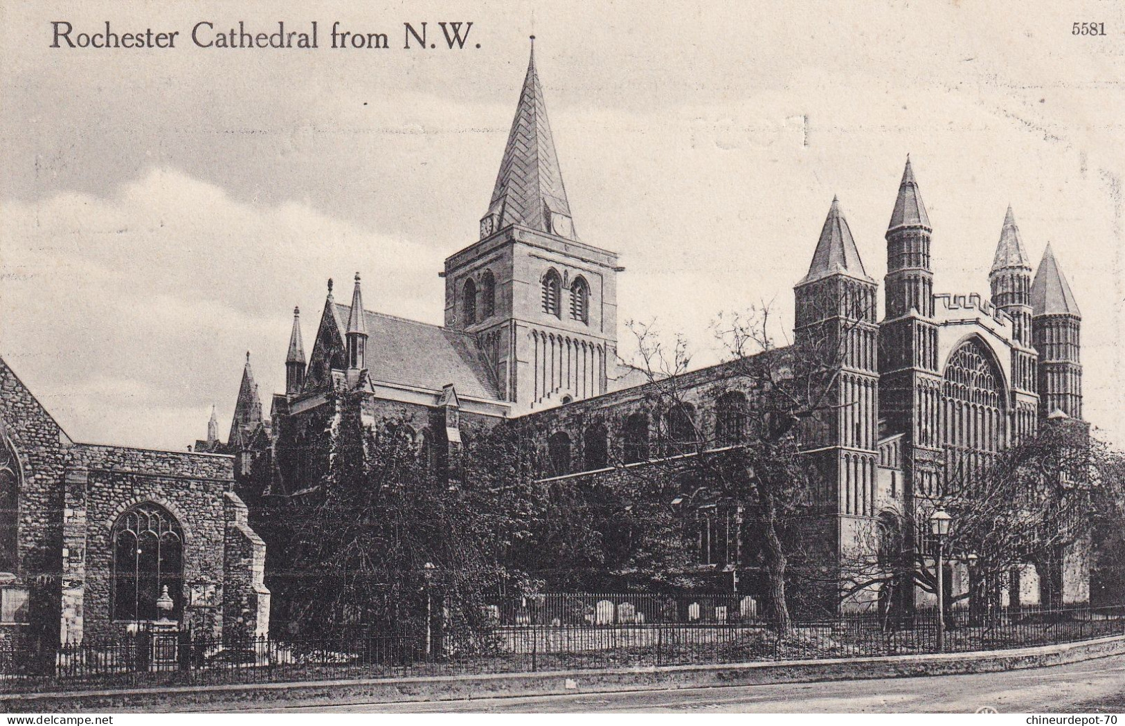 Rochester Cathedral From N.W. 5581 - Rochester