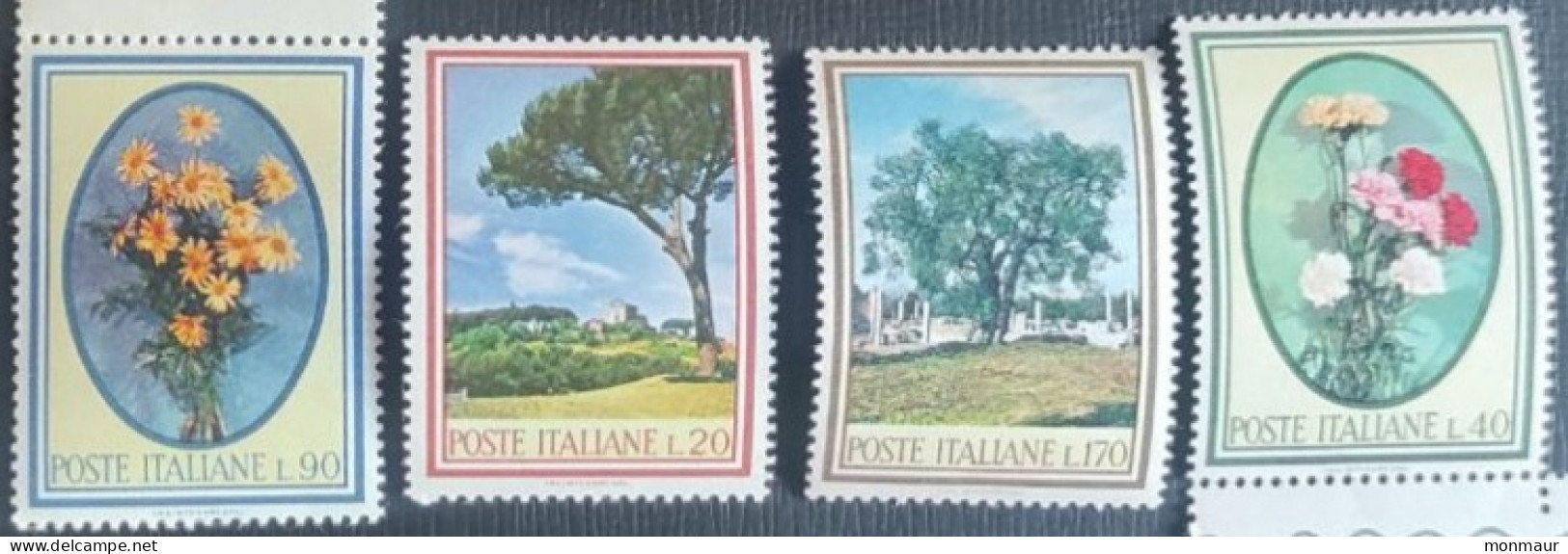 ITALIA 1966 FLORA Serie Completa - 1961-70: Nieuw/plakker