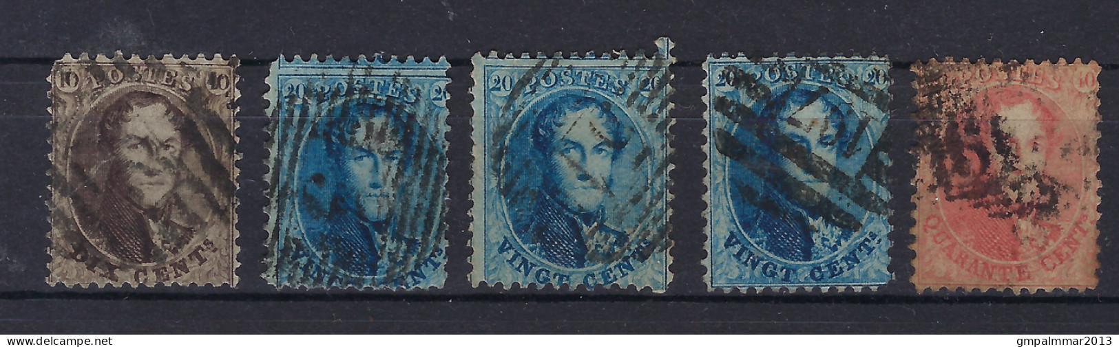 Lot Getande Medaillons (tanding Niet Nagezien) Merendeel In Goede Staat ; Zie Ook 2 Scans ! LOT 235 - 1863-1864 Médaillons (13/16)