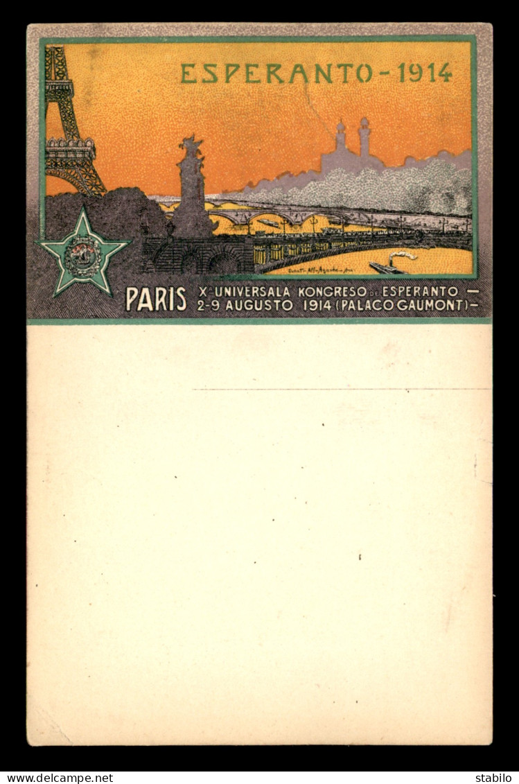 ESPERANTO - PARIS 1914 - CARTE ILLUSTREE - Esperanto