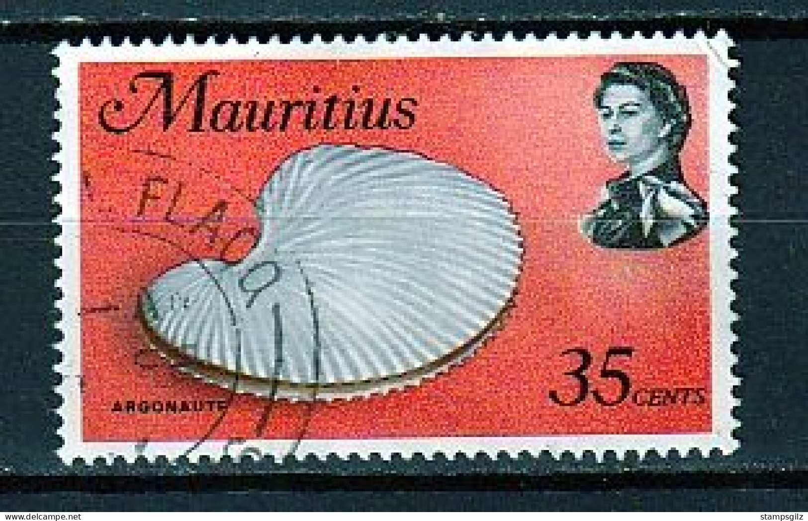 Maurice, Mauritius N°338 Argonaute (1969) - Mauricio (1968-...)