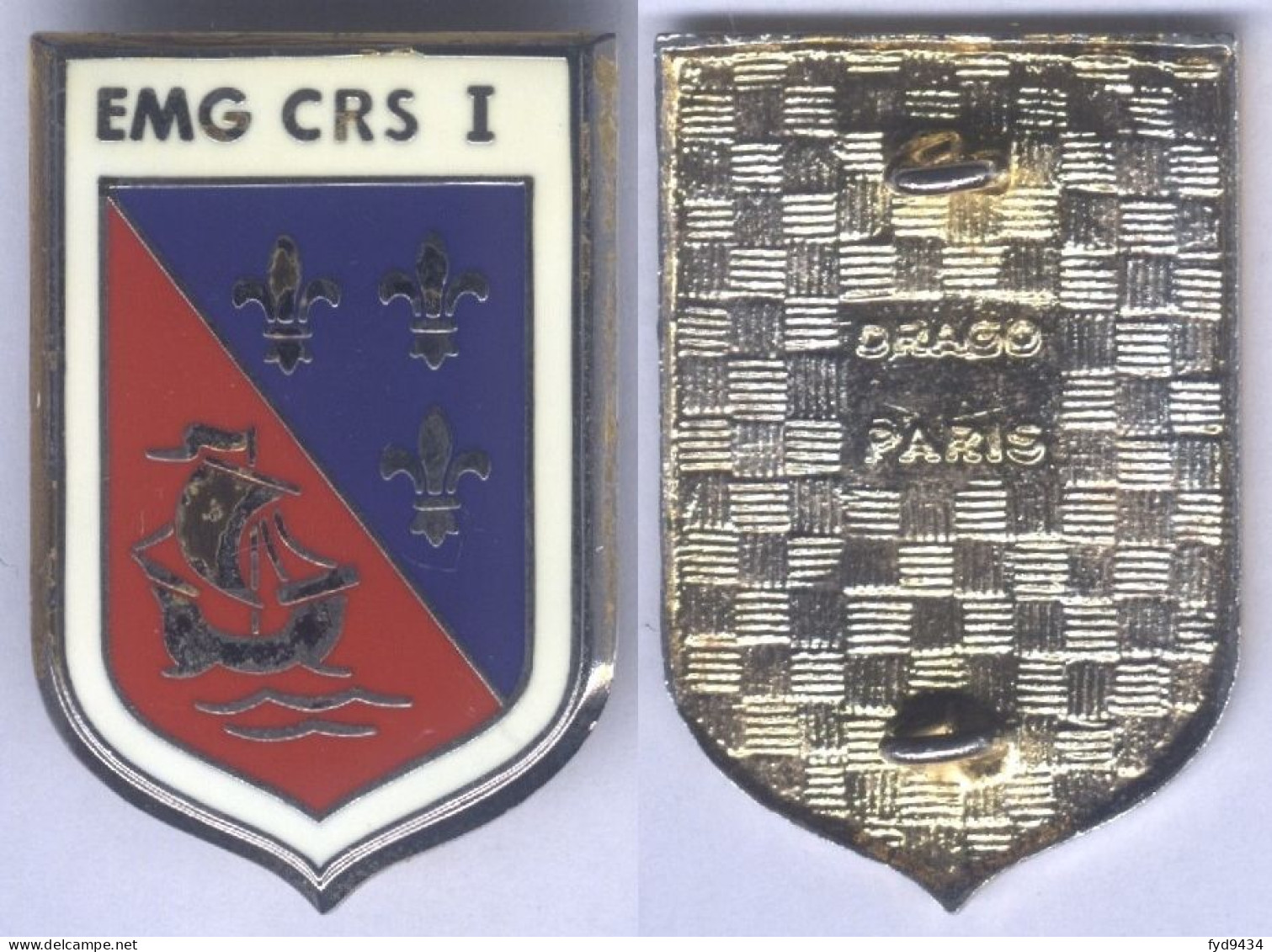 Insigne De L'Etat Major Du Groupement De Compagnie Républicaine De Sécurité N° I - Polizia