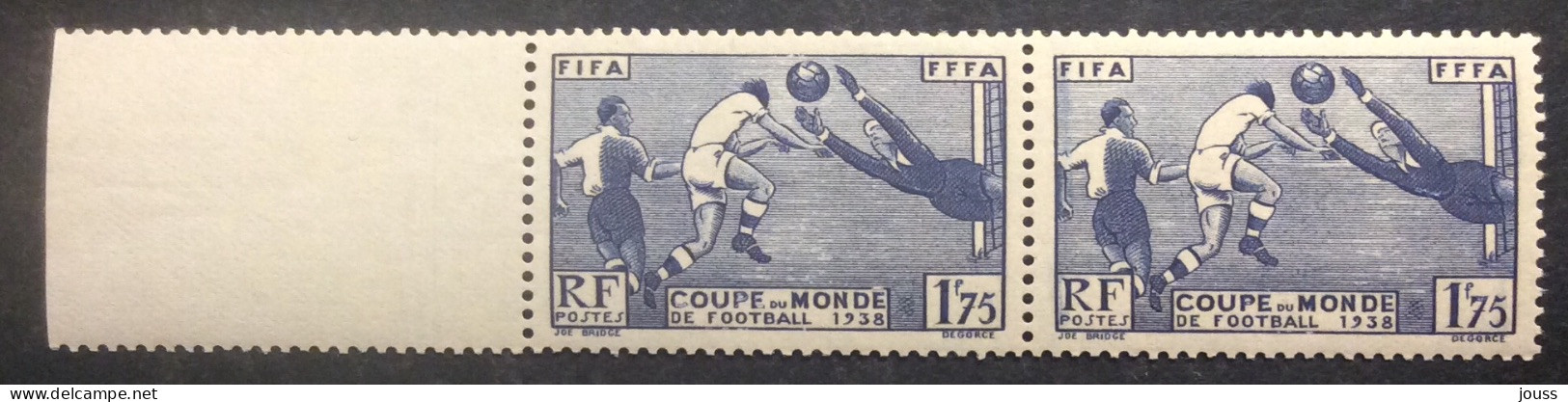 440S-1(1) Coupe Monde Football Paris 396 Paire Neuf ** BDF - Neufs
