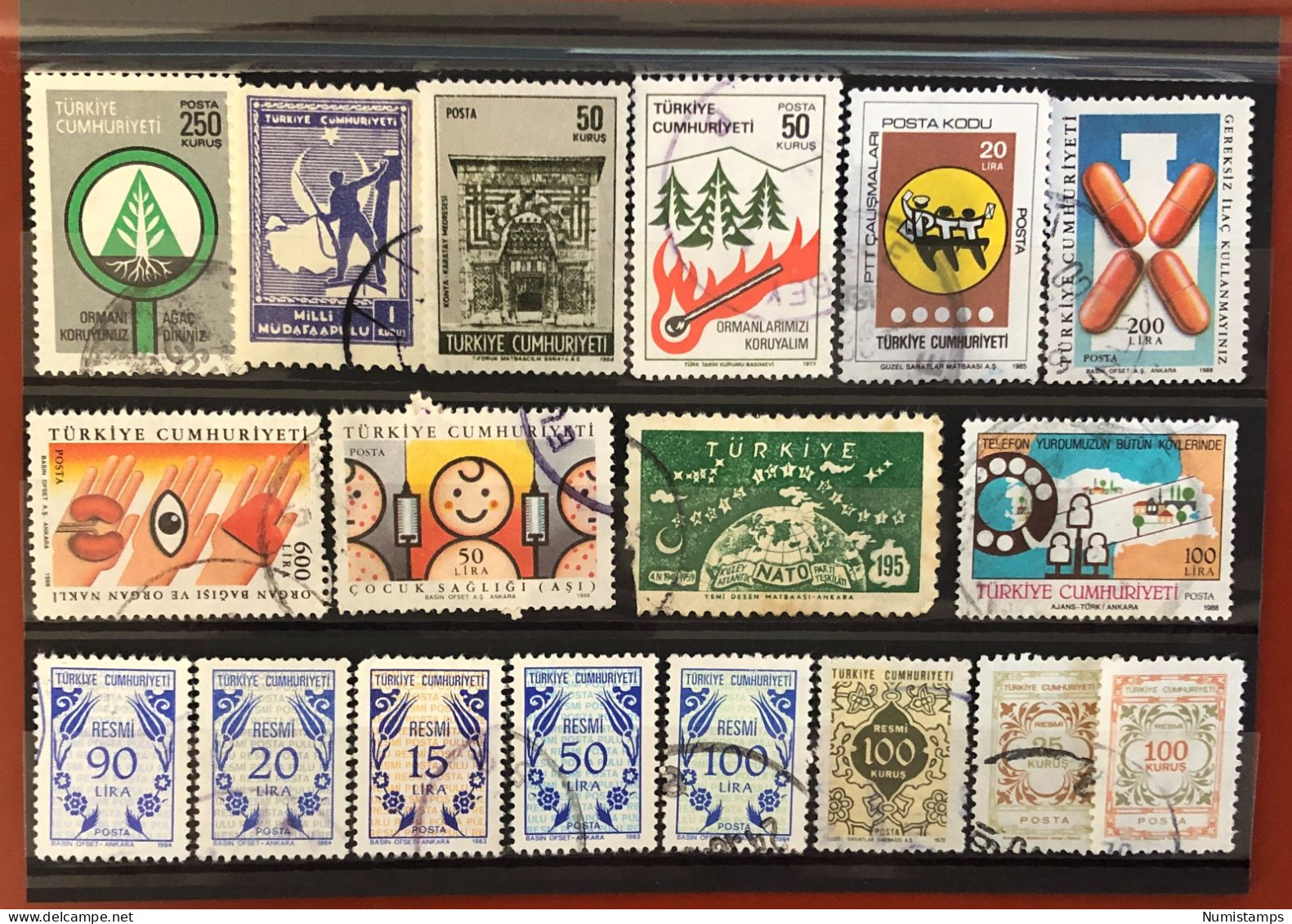 Türkiye (Lot 6) - Used Stamps