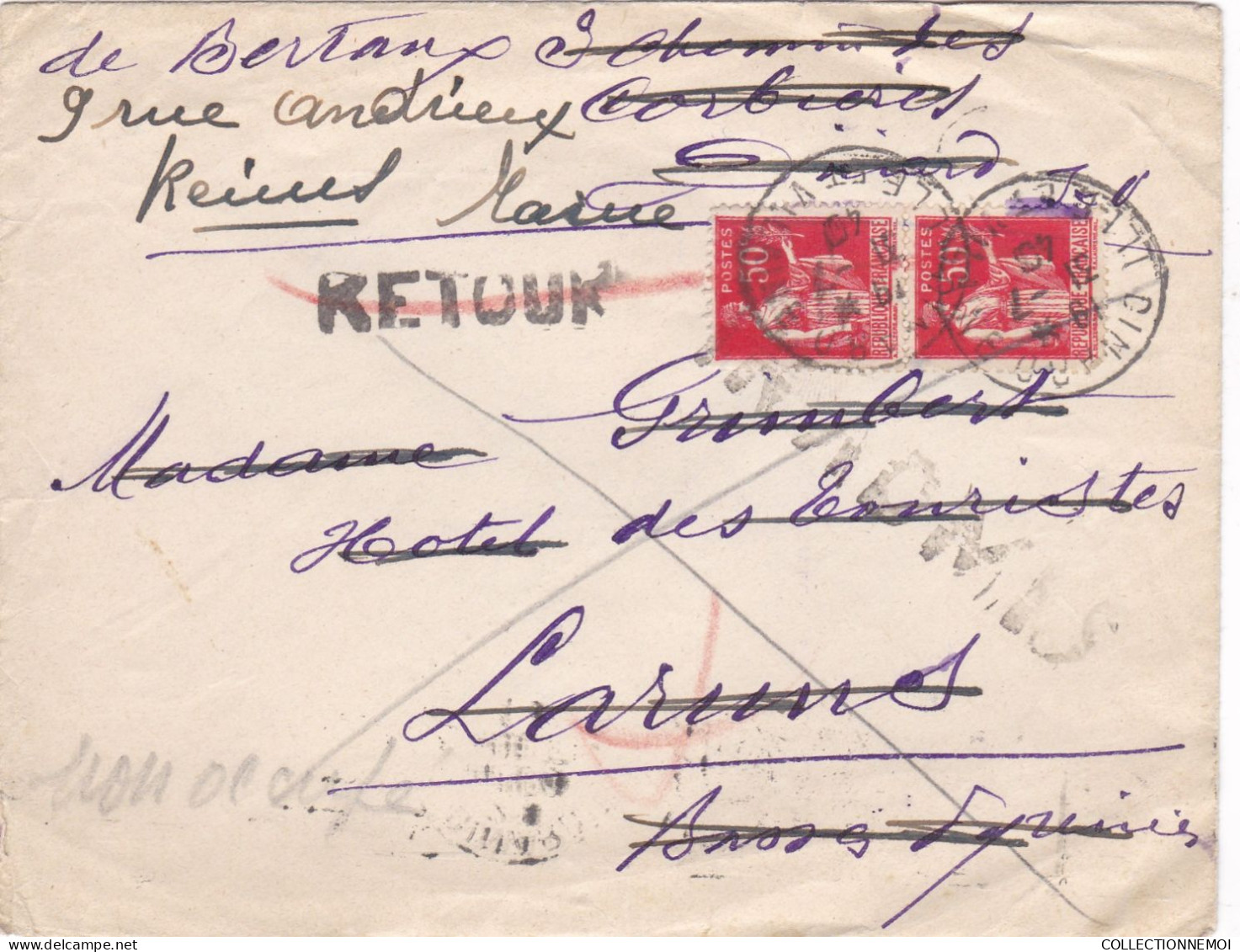 LOT DE 40 ,, lettres  période de GUERRE ,,1939/45  pour specialiste ,,,scan recto et verso ,,,,et VENDUE COMME C'EST