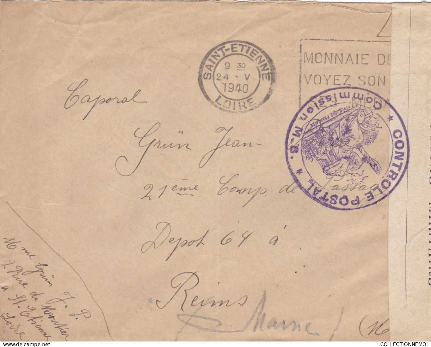 LOT DE 40 ,, lettres  période de GUERRE ,,1939/45  pour specialiste ,,,scan recto et verso ,,,,et VENDUE COMME C'EST