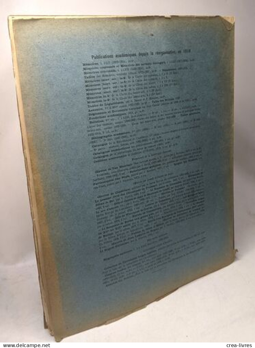 Mémoires Tome 1 Fascicule II Van Wetter Georges Les Origines De La Parure Aux Temps Paléolithiques - Archéologie