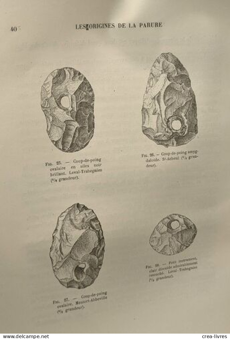 Mémoires Tome 1 Fascicule II Van Wetter Georges Les Origines De La Parure Aux Temps Paléolithiques - Archeology