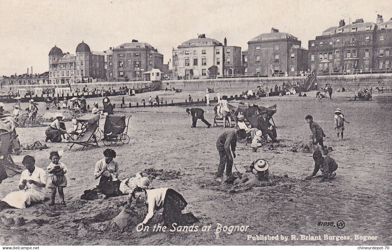 On The Sands At Bognor 81098 Published By R Briant Burgess Bognor - Bognor Regis