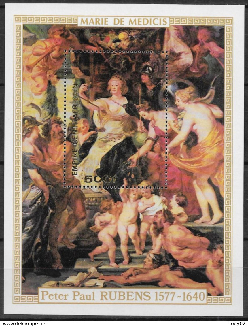 CENTRAFRIQUE - ART - TABLEAUX DE RUBENS - N° 320 A 323 ET BF 21 - NEUF** MNH - Rubens