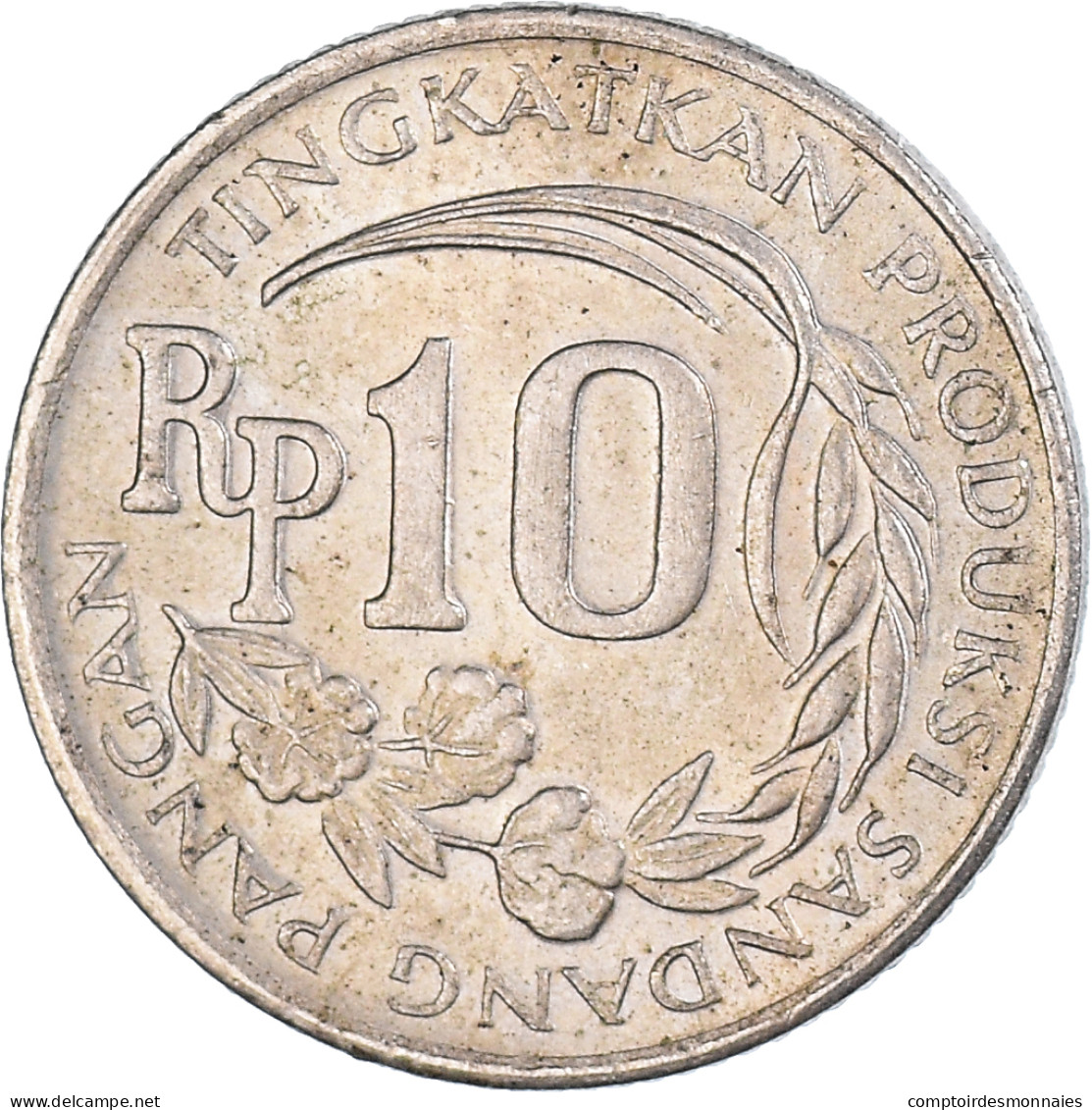 Monnaie, Indonésie, 10 Rupiah, 1971 - Indonesië