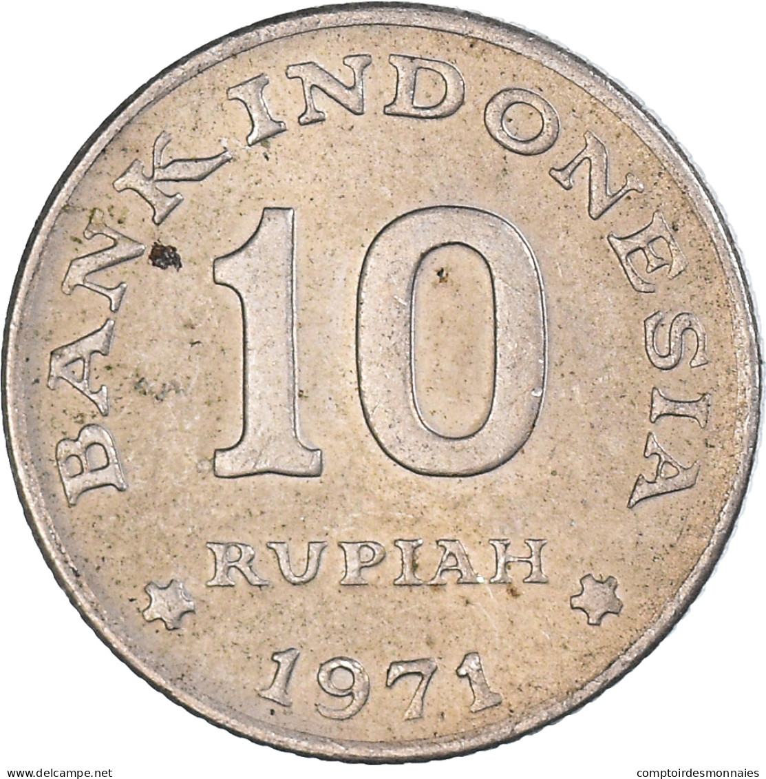 Monnaie, Indonésie, 10 Rupiah, 1971 - Indonesië