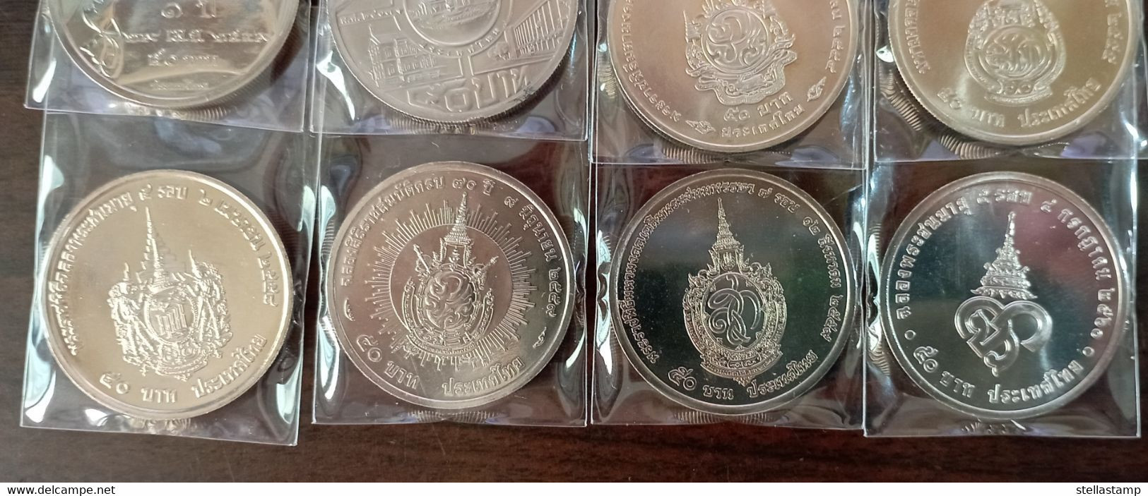 Thailand Coin 50 Baht Completed Set Of 12 - Thaïlande