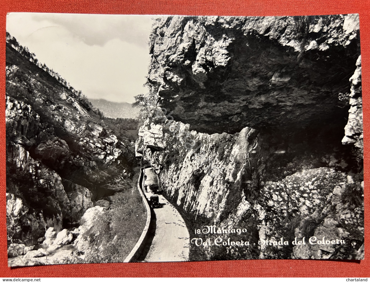 Cartolina - Maniago - Val Colvera - Strada Del Colvera - 1958 - Pordenone