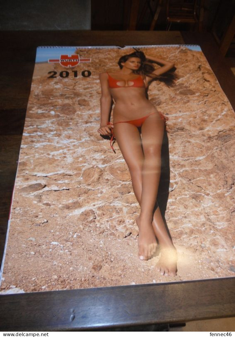 CALENDRIER 2010 - érotique Féminin  -WÜRTH - 1 Page Pour Chaque Mois - Big : 2001-...