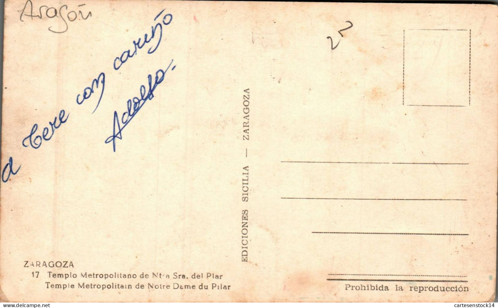 N°42315 Z -cpa Zaragoza -templo- - Zaragoza