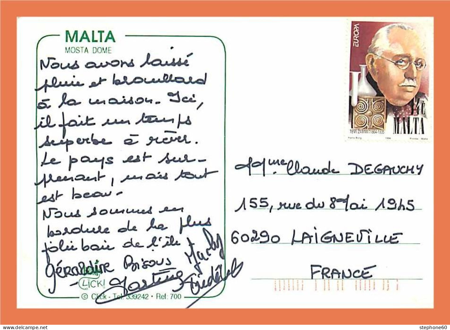 A229 / 241 MALTE Mosta Dome ( Timbre ) - Unclassified