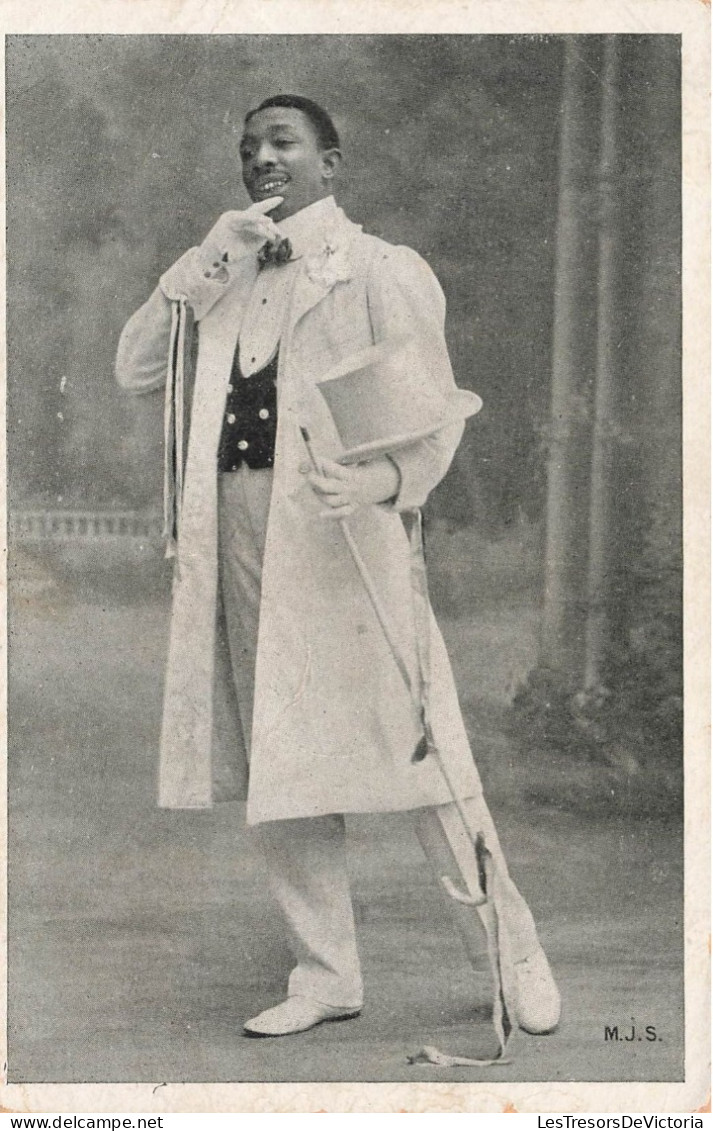 MODE - M.J.S - Un Homme Avec Un Costume élégant - Carte Postale Ancienne - Mode
