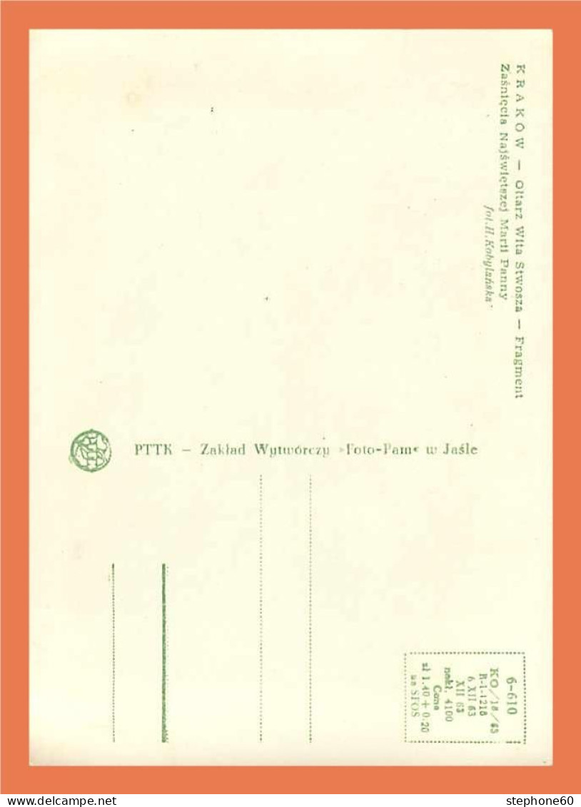 A228 / 581 Pologne KRAKOW - Oltarz Wita Stwosza - Fragment - Unclassified