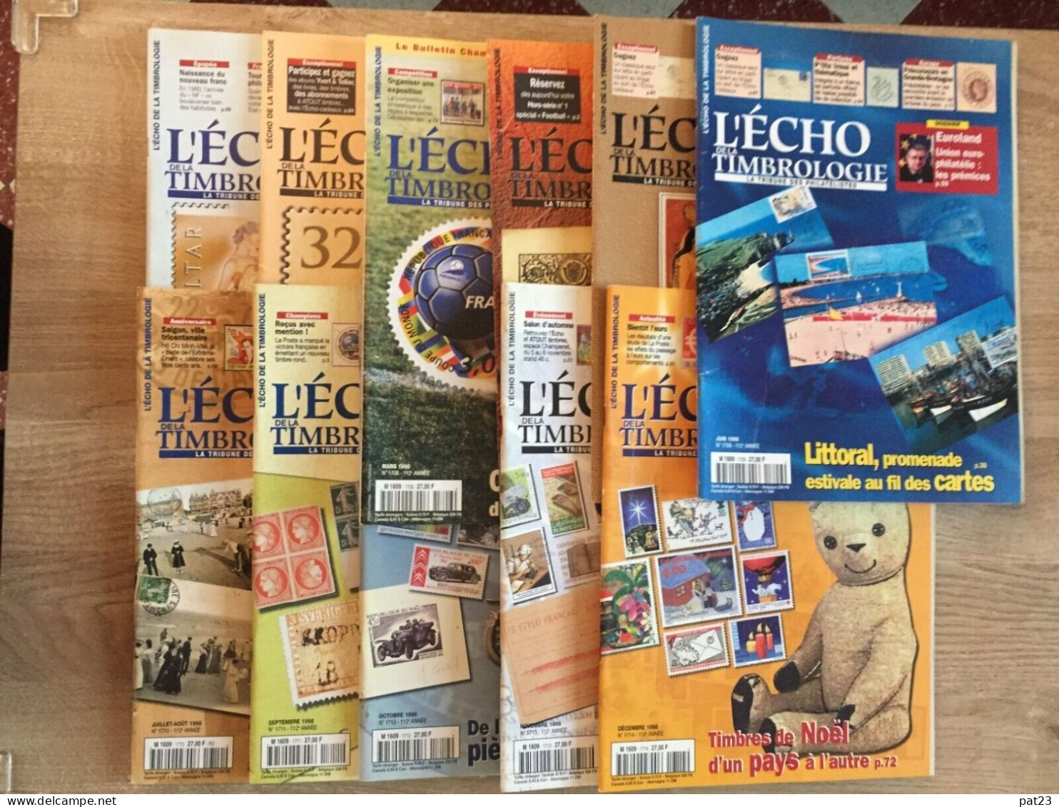 L'Echo De La Timbrologie Année 1998 Complète Soit 11 Numéros. - Français