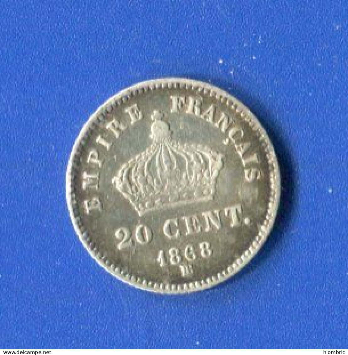 NAPOLEON 3     2 O CENTS  1868  Bb - 20 Centimes