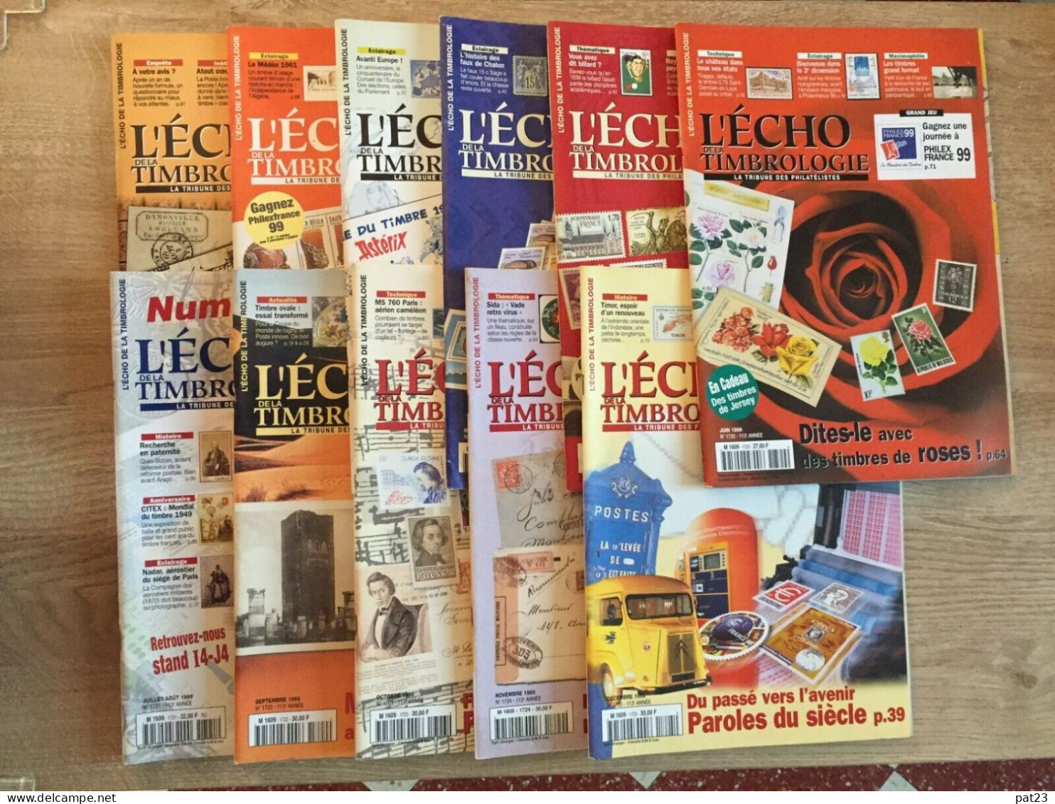 L'Echo De La Timbrologie Année 1999 Complète Soit 11 Numéros à 0.73 La Revue. - Francés