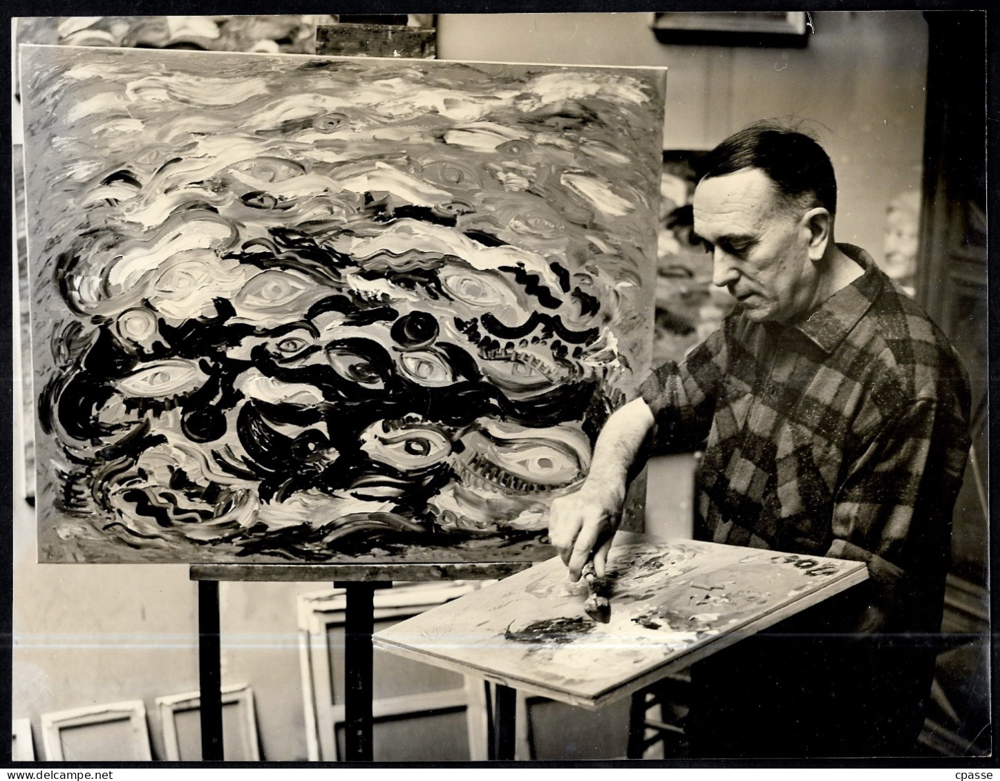 (Lot De 8) Dossier GEORGES CASEBLANQUE Artiste-Peintre, Né à 66 BAIXAS 1906 - 1995 - CV Autographe + Photos D'oeuvres - Painters & Sculptors