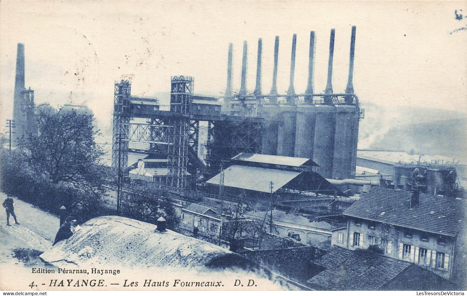 FRANCE - Hayange - Les Hauts Fourneaux -  D D - Edition Pérarnau - Hayange - Vue Panoramique - Carte Postale Ancienne - Hayange