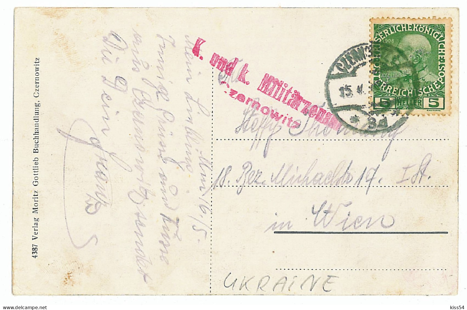 UK 40 - 5976 CZERNOWITZ, Bukowina, Ukraine, Market - Old Postcard, CENSOR - Used - 1915 - Ukraine